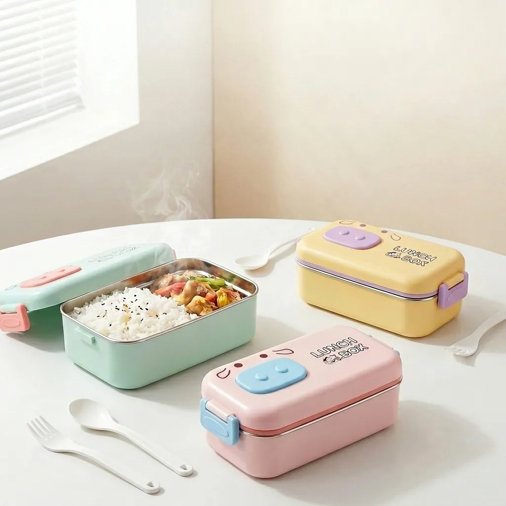 Food Storage Oven Safe - 304 스테인리스 스틸 소재의 도시락통, 어린이