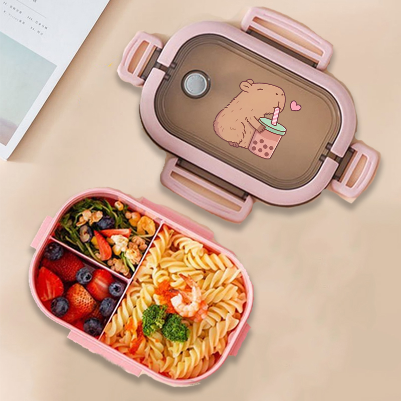 Food Storage Containers - Capybara 도시락 상자 애니메이션 동물 인쇄