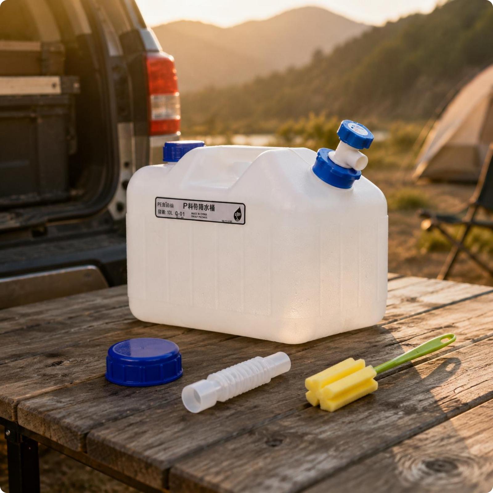 휴대용 캠핑용 물통, 식품 등급 PE 재질, 대용량,  - Food Storage Containers 리뷰 및 가격