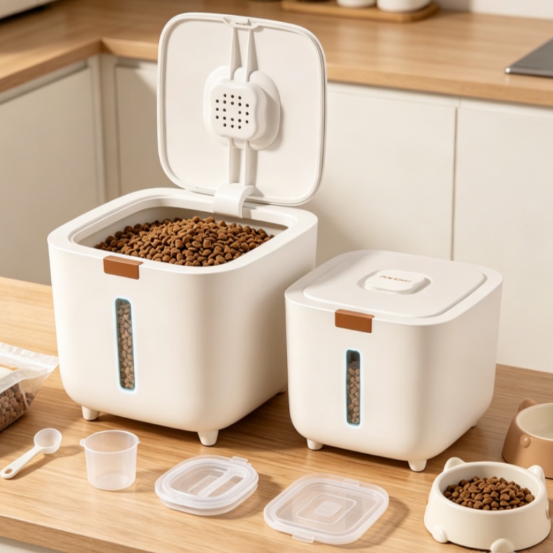 5/7KG 애완동물 사료 보관 상자, 밀봉된 애완동물  - Food Storage With Dividers 리뷰 및 가격