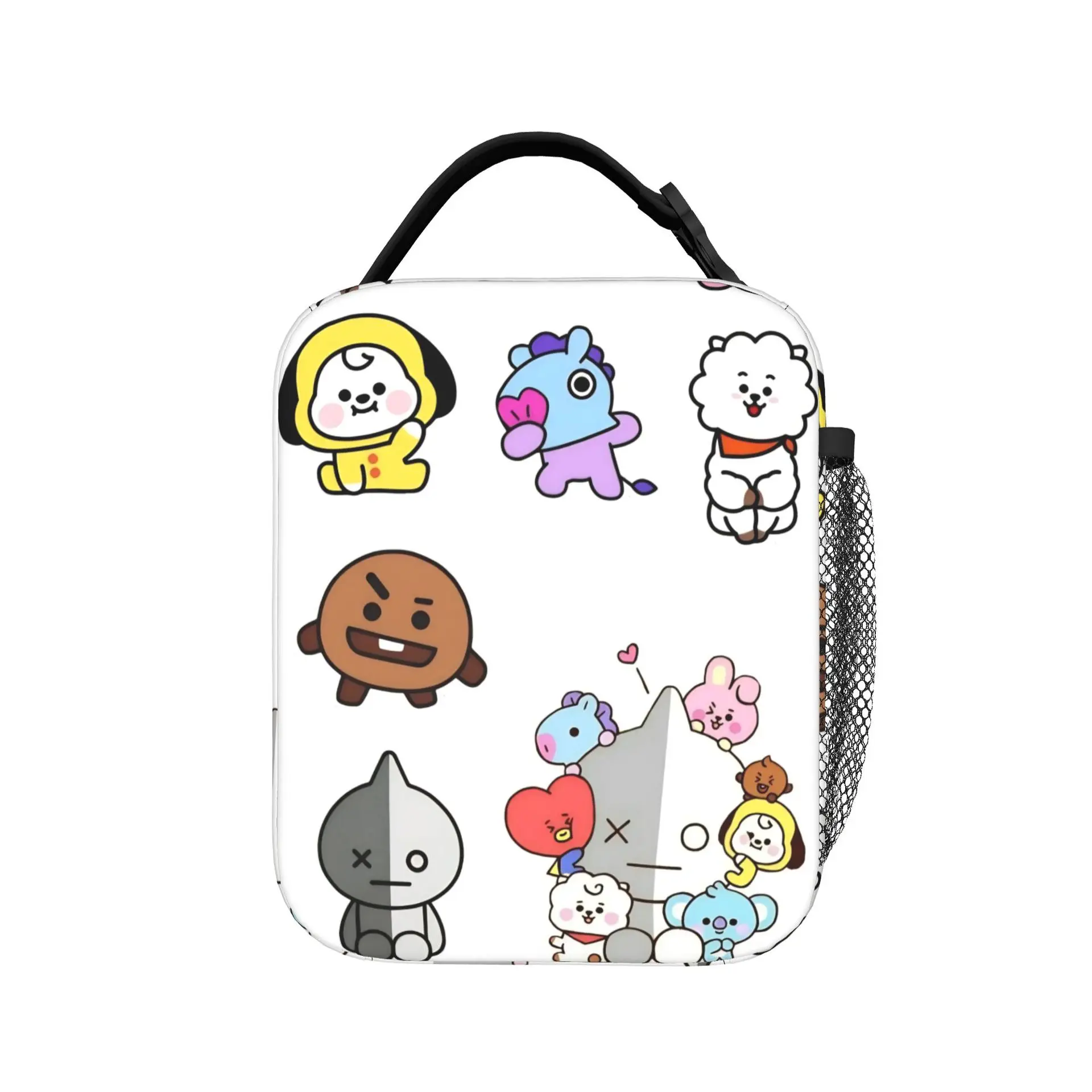 BT21 만화 디자인 보온/보냉 런치 토트백, 알루미늄 - Food Storage Bag 리뷰 및 가격