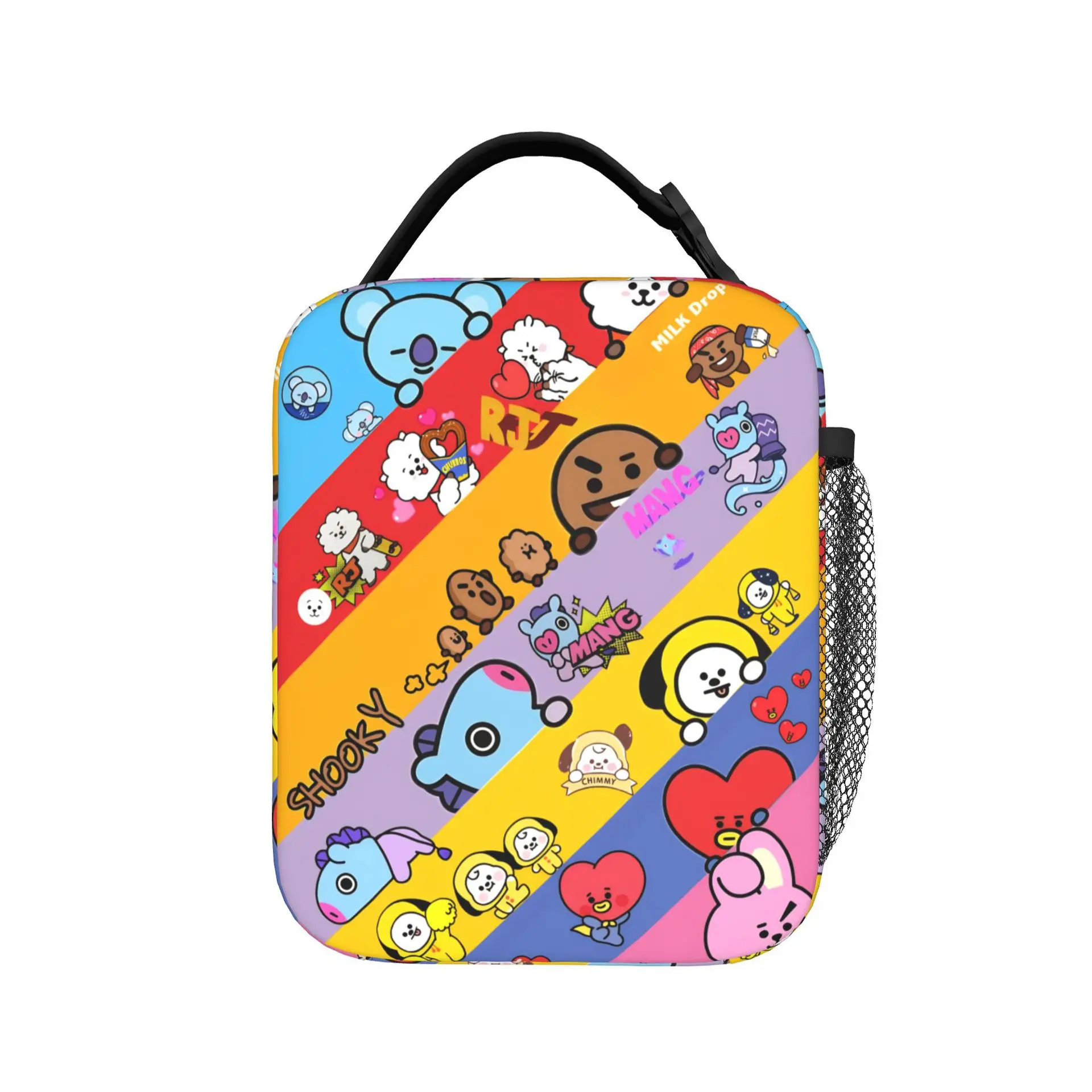 BT21 만화 디자인 보온/보냉 런치 토트백, 알루미늄 - Food Storage Bag 리뷰 및 가격