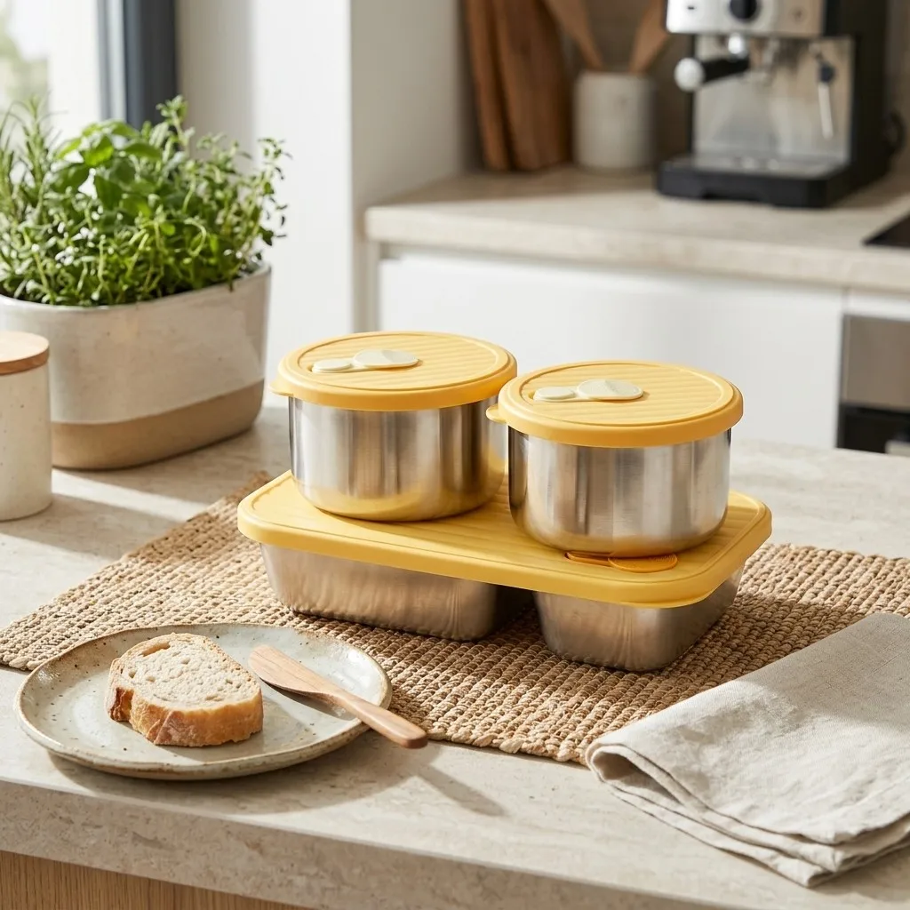 전자레인지 사용 가능, 304 스테인리스 스틸 소재의  - Food Storage Oven Safe 리뷰 및 가격